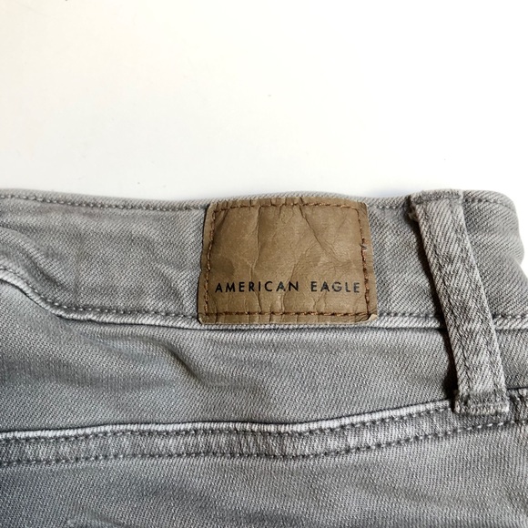 AE | Stuper Stretch Hi-rise Grey Jegging - Picture 2 of 13